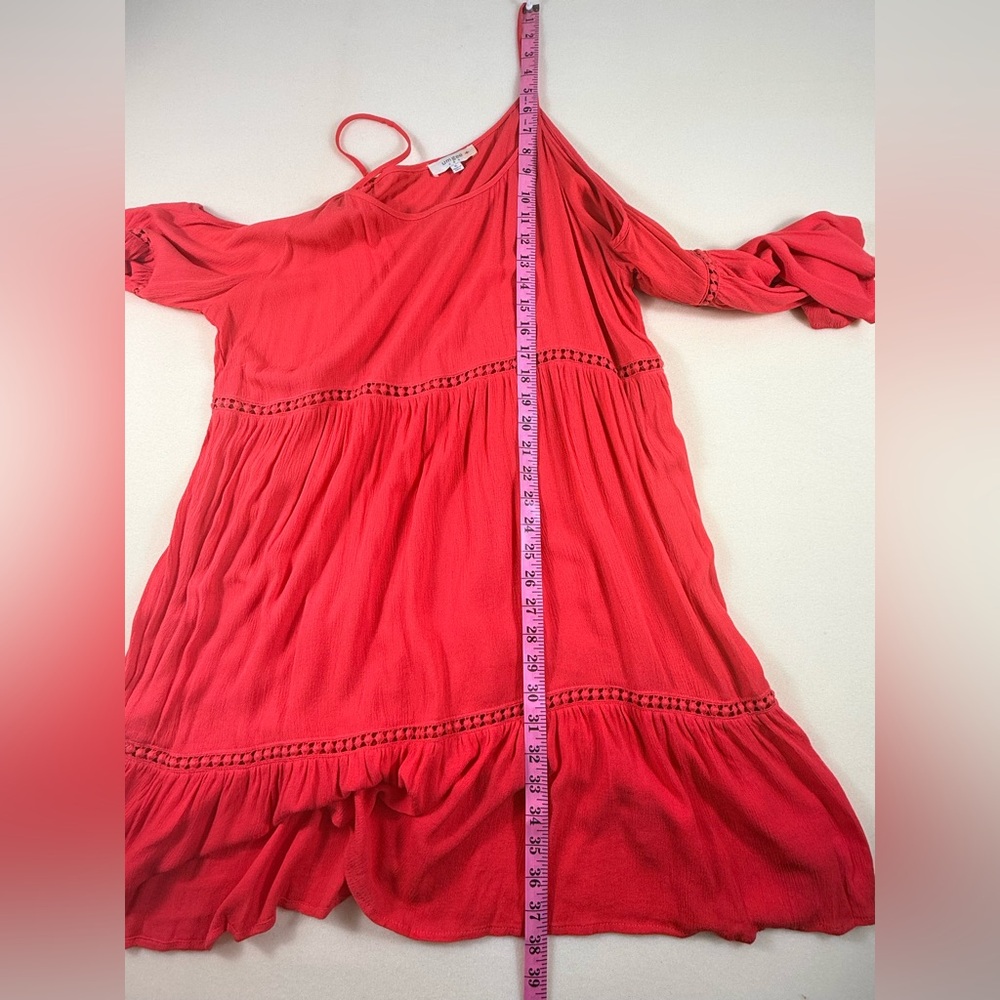 Umgee Coral Cold-Shoulder Tunic Dress Womens XL - Picture 6 of 11
